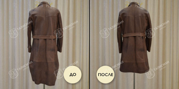 Укорачивание и подшив кожаных пальто – фото итогов нашей работы до и после – photo3