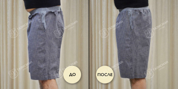 Укорачиваем и подшиваем шорты до и после – photo3