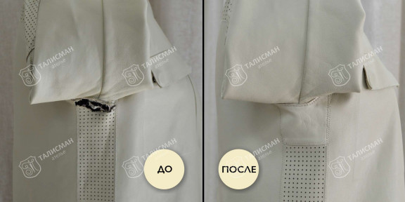 Пришиваем и вшиваем детали к куртке до и после – photo3