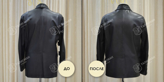 Подгонка по фигуре кожаных пиджаков до и после – photo3