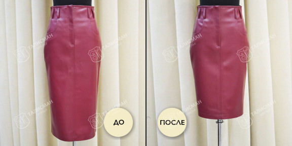 Укорачивание и подшив кожаных юбок – фото итогов нашей работы до и после – photo1