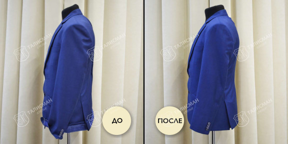Укорачивание и подшив пиджаков – фото работ наших мастеров до и после – photo3