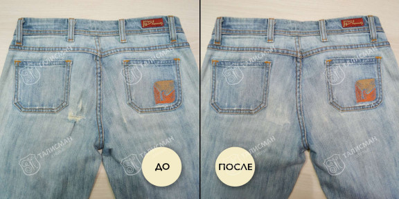 Штопаем порванные джинсы до и после – photo3