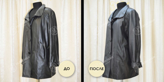 Перешить кожаное пальто до и после – photo1
