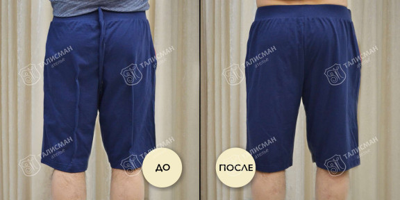 Удлиняем шорты до и после – photo2