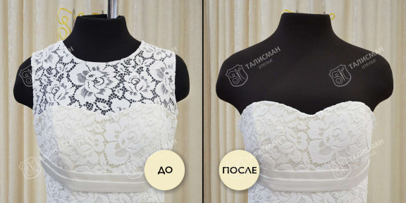 Ушивание свадебных платьев по фигуре до и после – photo2
