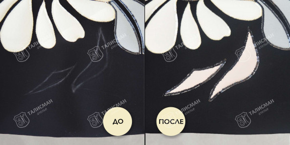 Вышивка пайетками – фото итогов нашей работы до и после – photo1